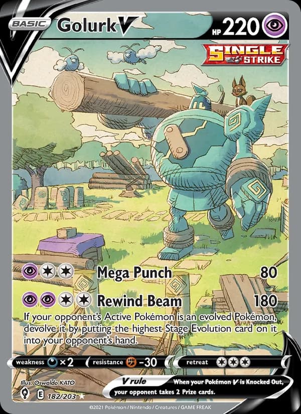 Golurk V – Evolving Skies 182