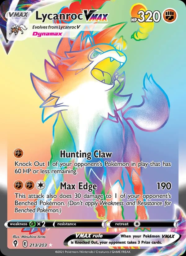 Lycanroc VMAX – Evolving Skies 213