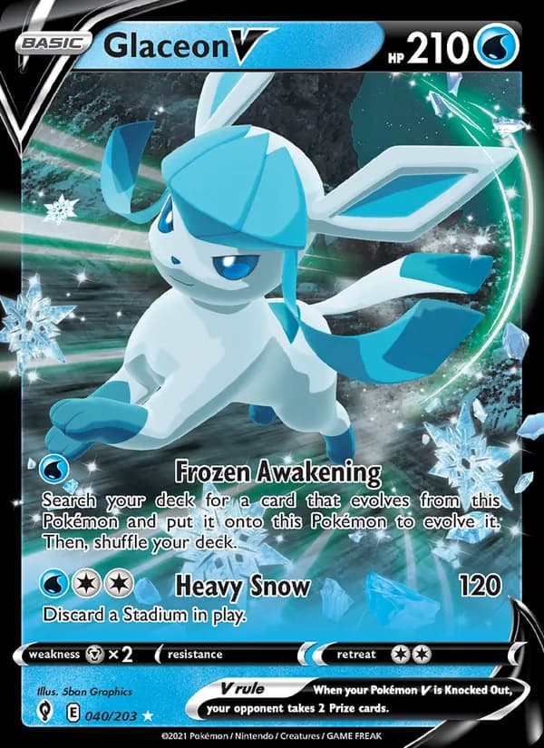 Glaceon V – Evolving Skies 40