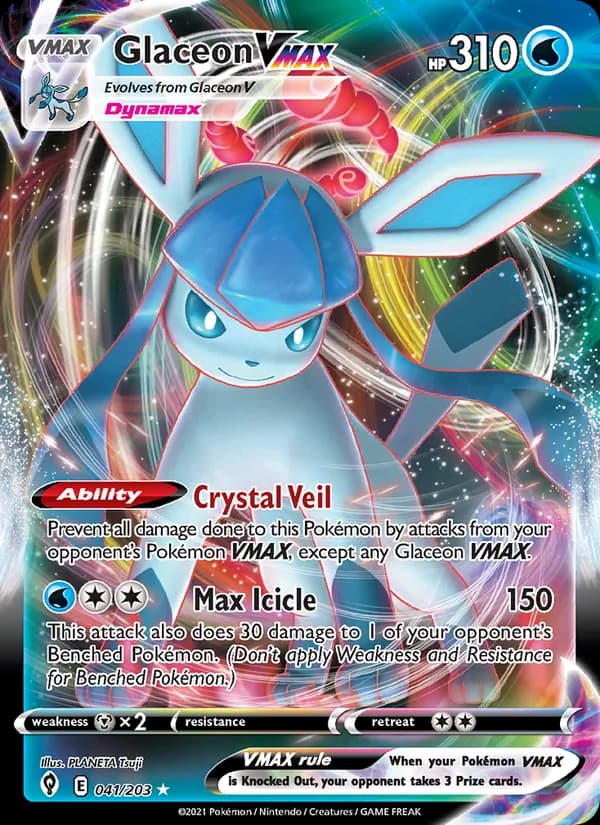 Glaceon VMAX – Evolving Skies 41