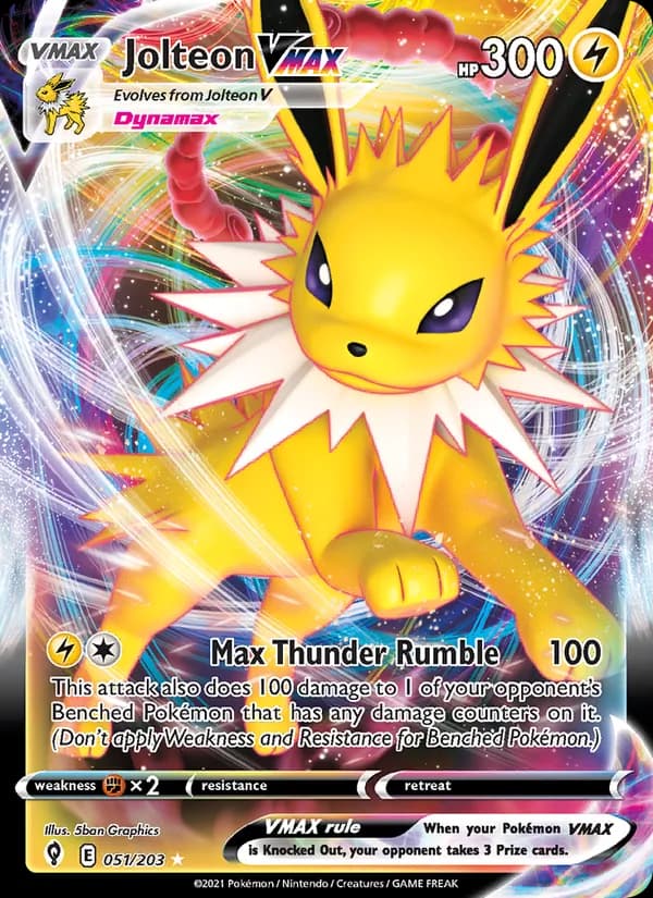 Jolteon VMAX – Evolving Skies 51