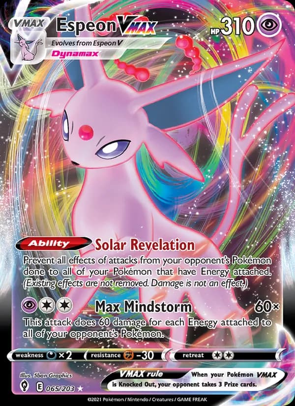 Espeon VMAX – Evolving Skies 65