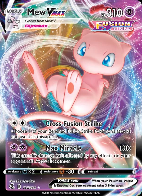 Mew VMAX – Fusion Strike 114