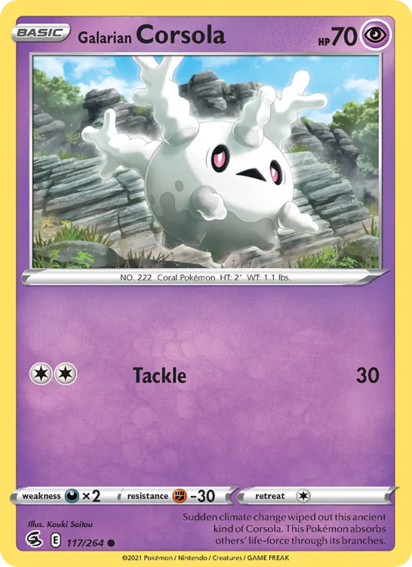 Galarian Corsola – Fusion Strike 117