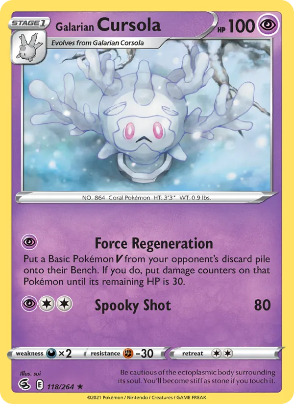 Galarian Cursola – Fusion Strike 118