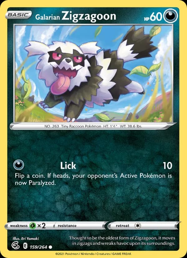 Galarian Zigzagoon – Fusion Strike 159