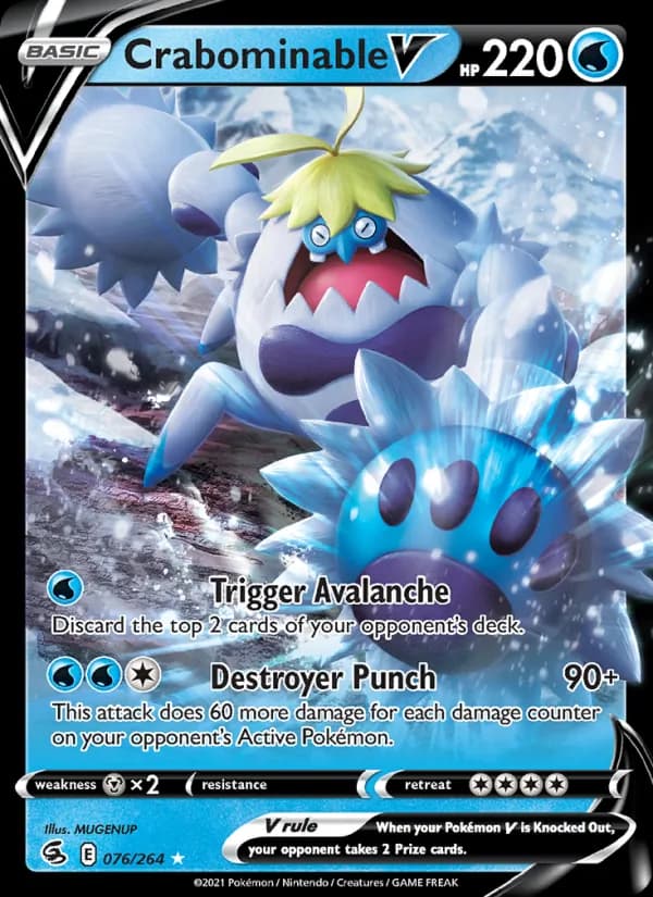 Crabominable V – Fusion Strike 76