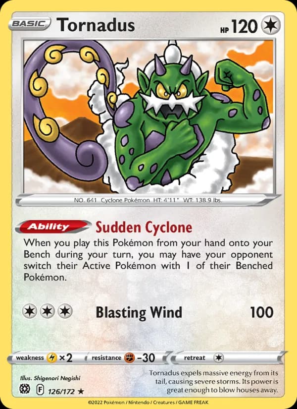 Tornadus – Brilliant Stars 126