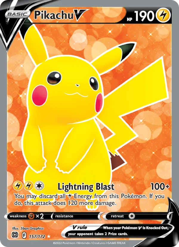 Pikachu V – Brilliant Stars 157