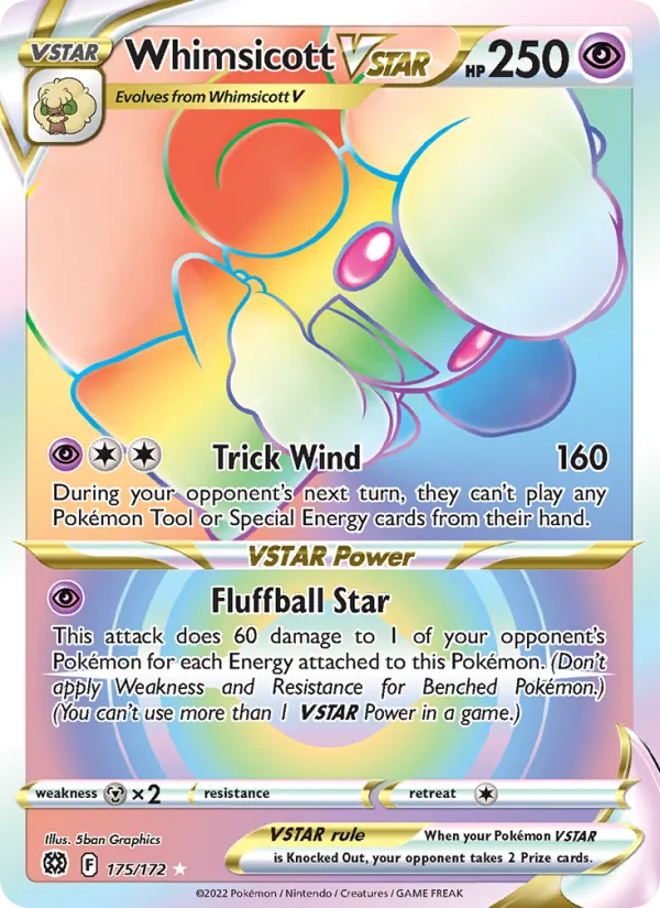 Whimsicott VSTAR – Brilliant Stars 175