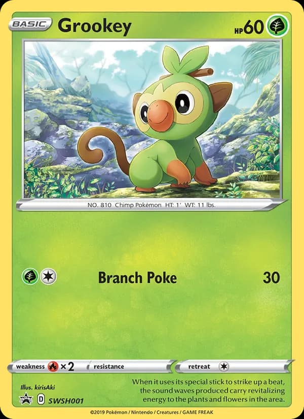 Grookey – SWSH Black Star Promos SWSH001