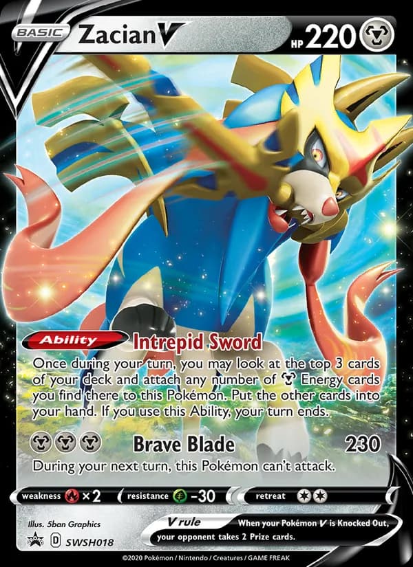 Zacian V – SWSH Black Star Promos SWSH018