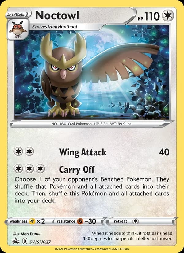 Noctowl – SWSH Black Star Promos SWSH027