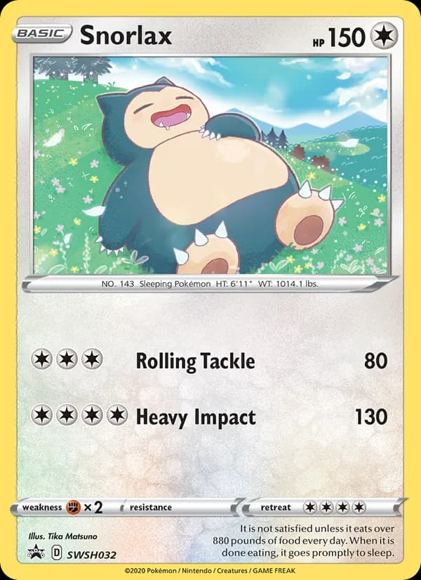 Snorlax – SWSH Black Star Promos SWSH032