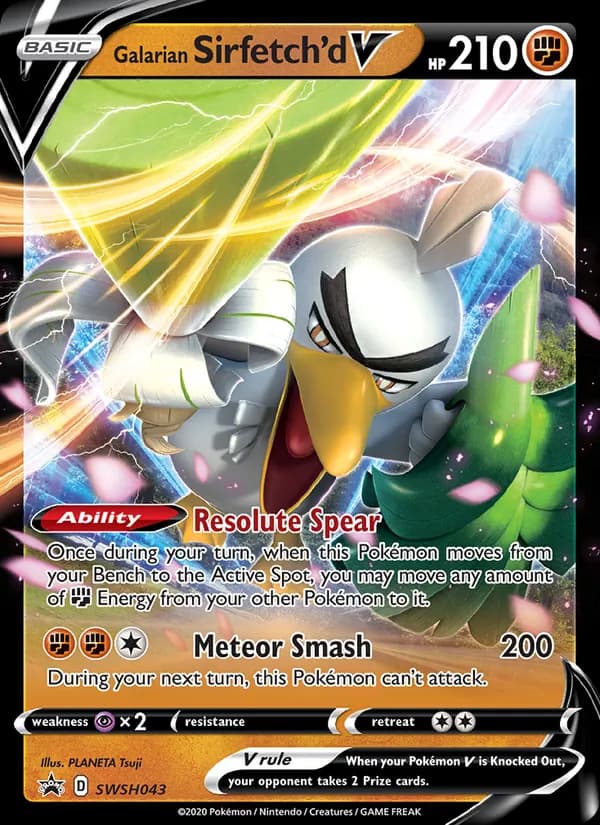 Galarian Sirfetch'd V – SWSH Black Star Promos SWSH043