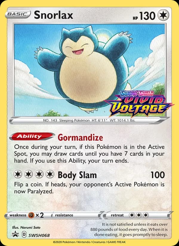 Snorlax – SWSH Black Star Promos SWSH068