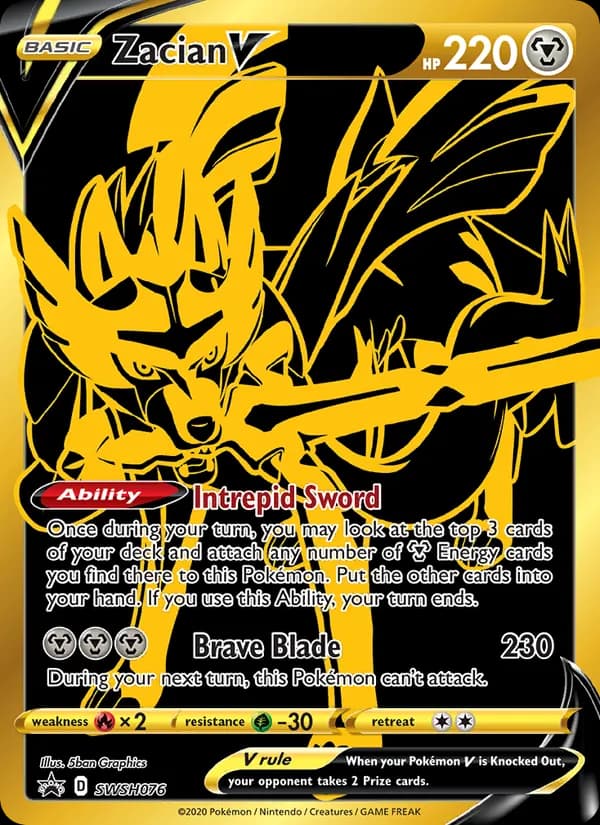 Zacian V – SWSH Black Star Promos SWSH076