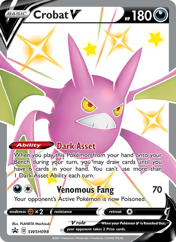 Crobat V – SWSH Black Star Promos SWSH098
