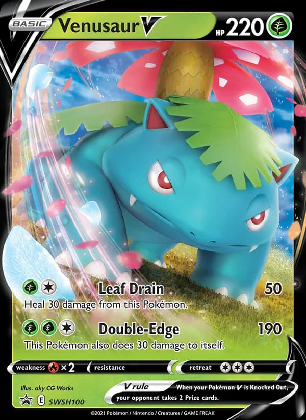 Venusaur V – SWSH Black Star Promos SWSH100