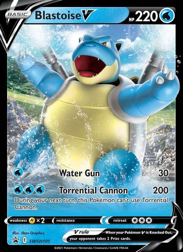 Blastoise V – SWSH Black Star Promos SWSH101