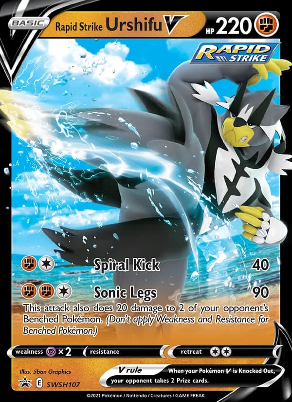 Rapid Strike Urshifu V – SWSH Black Star Promos SWSH107