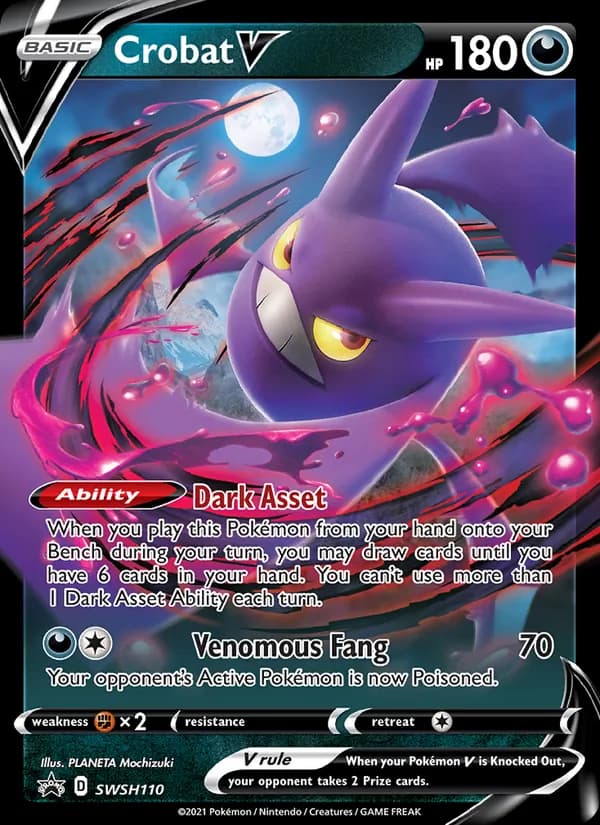 Crobat V – SWSH Black Star Promos SWSH110