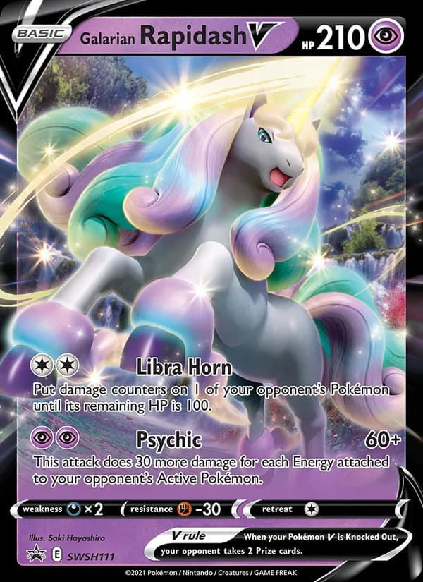 Galarian Rapidash V – SWSH Black Star Promos SWSH111