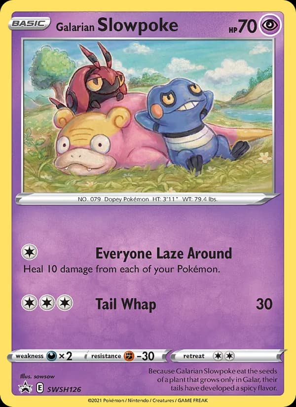 Galarian Slowpoke – SWSH Black Star Promos SWSH126