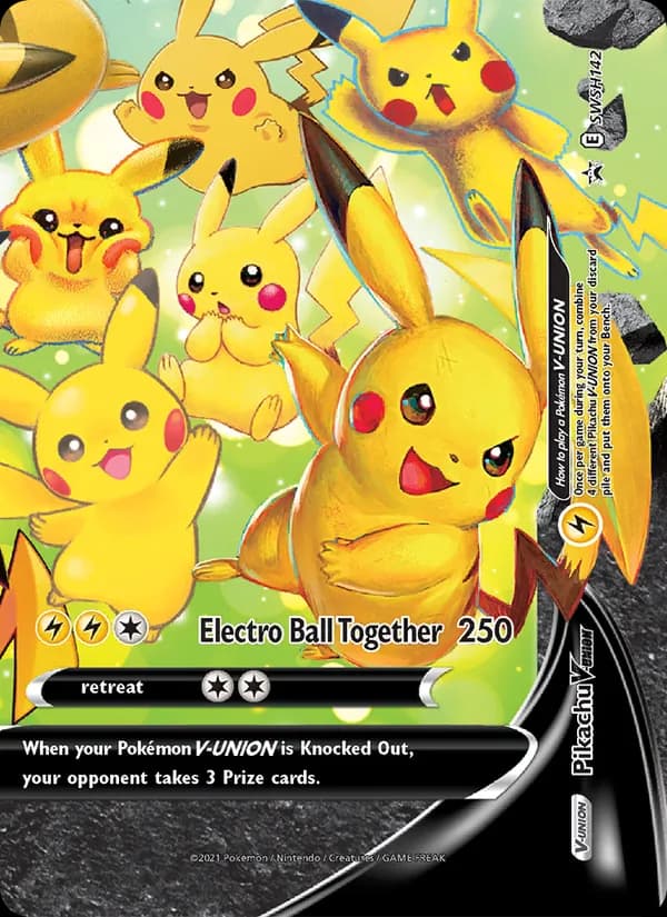 Pikachu V-UNION – SWSH Black Star Promos SWSH142