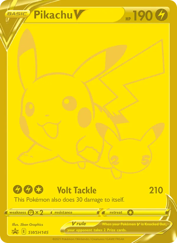 Pikachu V – SWSH Black Star Promos SWSH145