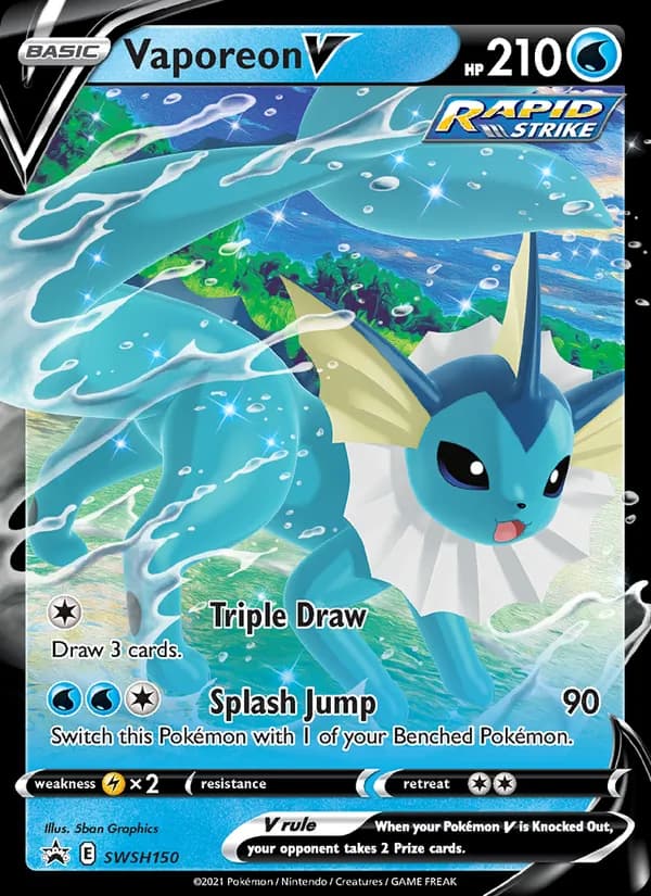 Vaporeon V – SWSH Black Star Promos SWSH150