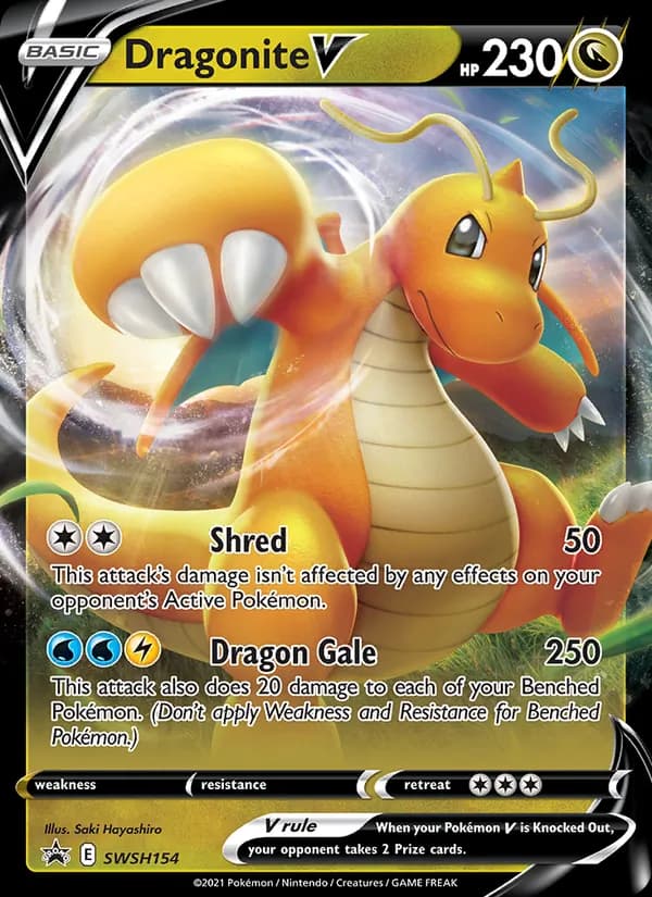 Dragonite V – SWSH Black Star Promos SWSH154