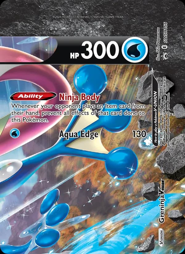 Greninja V-UNION – SWSH Black Star Promos SWSH156