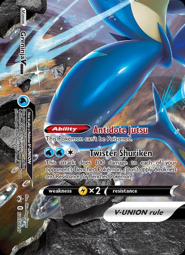 Greninja V-UNION – SWSH Black Star Promos SWSH157
