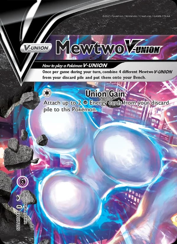 Mewtwo V-UNION – SWSH Black Star Promos SWSH159