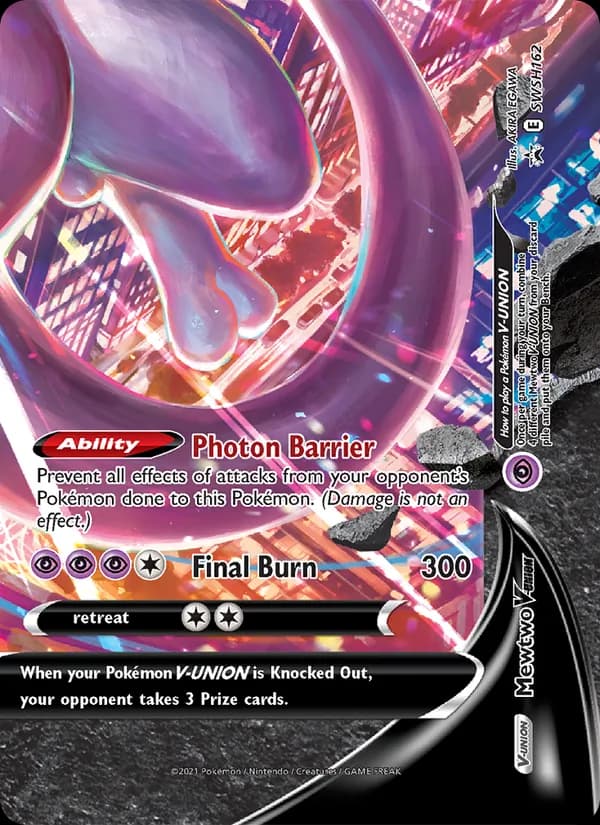 Mewtwo V-UNION – SWSH Black Star Promos SWSH162