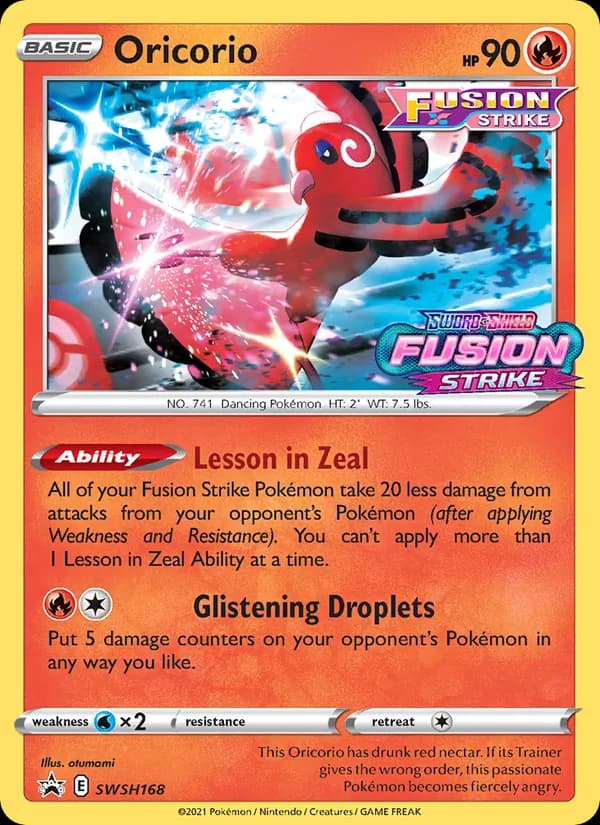 Oricorio – SWSH Black Star Promos SWSH168