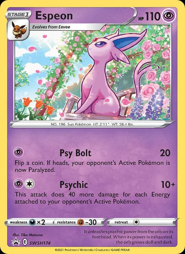 Espeon – SWSH Black Star Promos SWSH174