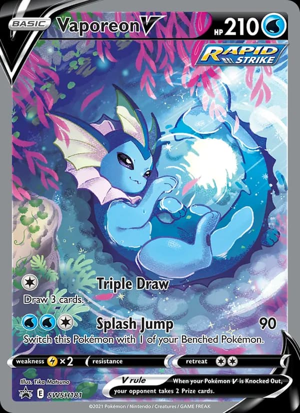 Vaporeon V – SWSH Black Star Promos SWSH181
