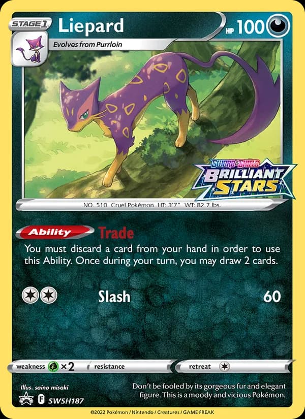 Liepard – SWSH Black Star Promos SWSH187