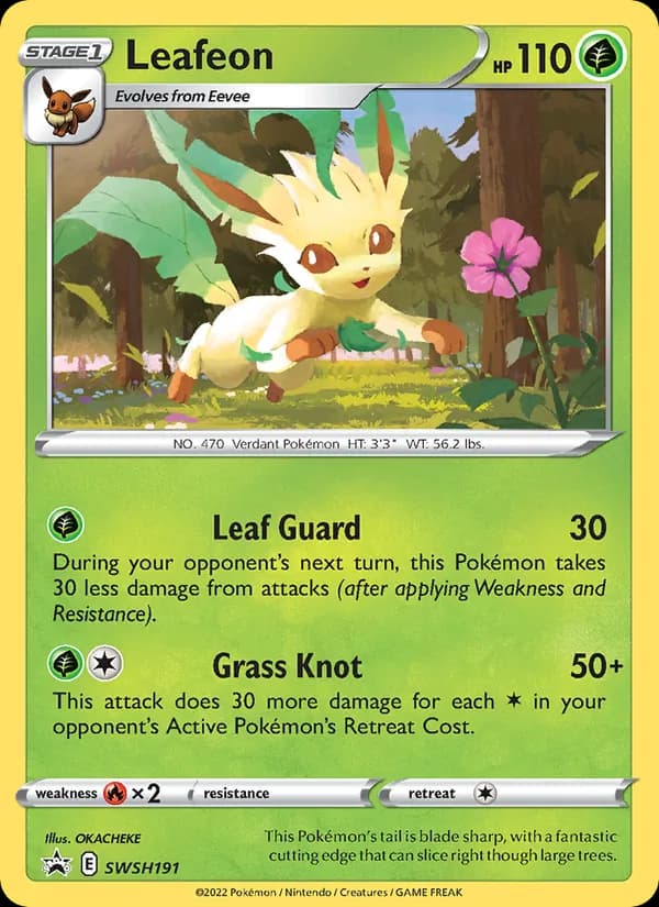 Leafeon – SWSH Black Star Promos SWSH191