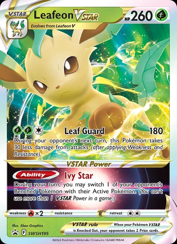 Leafeon VSTAR – SWSH Black Star Promos SWSH195