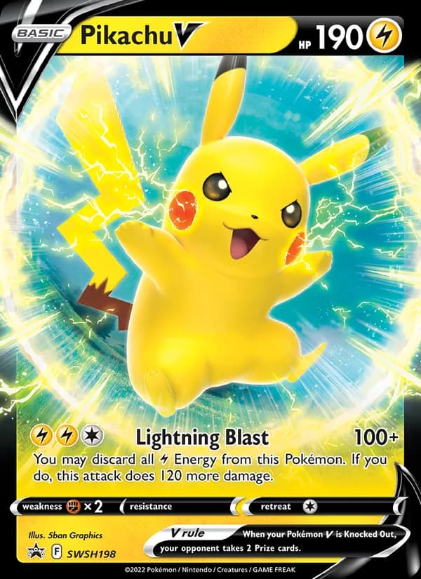 Pikachu V – SWSH Black Star Promos SWSH198