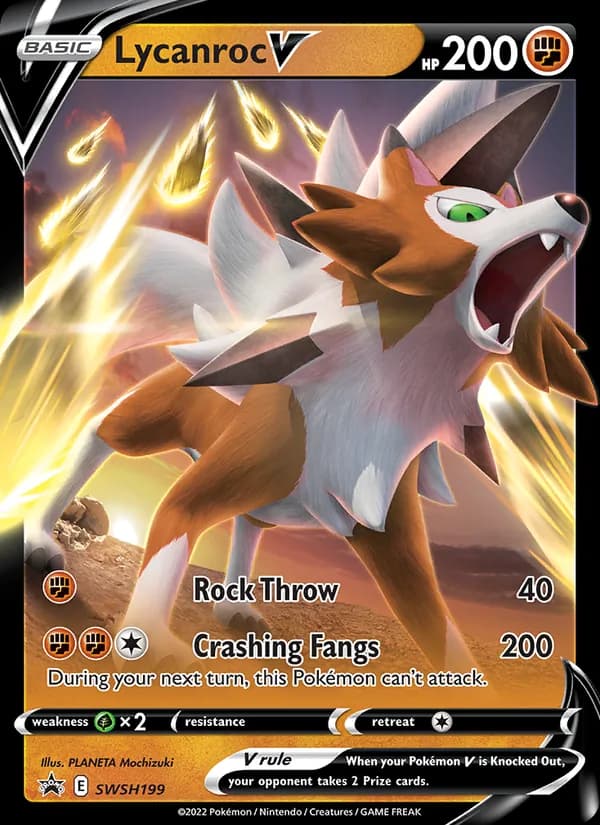 Lycanroc V – SWSH Black Star Promos SWSH199