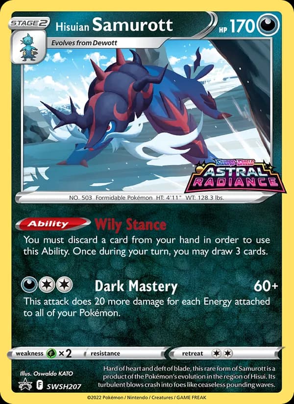 Hisuian Samurott – SWSH Black Star Promos SWSH207