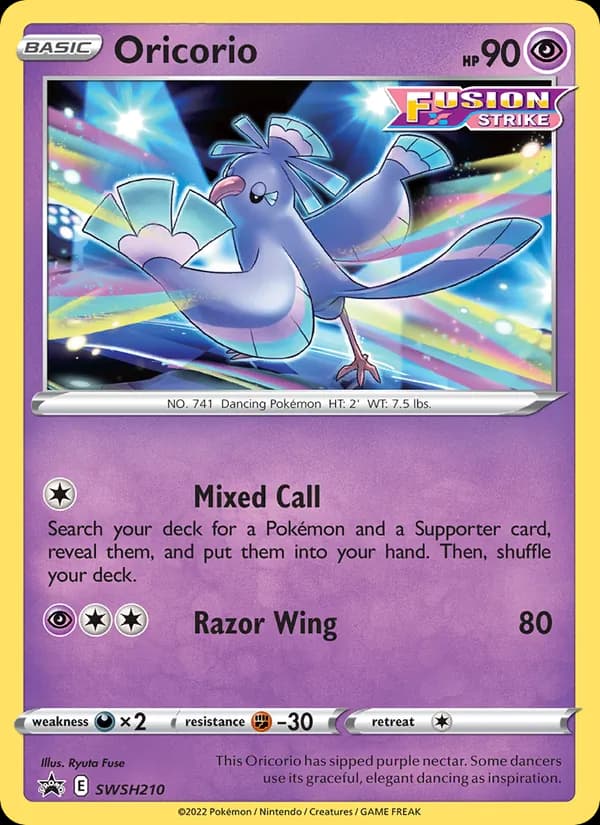 Oricorio – SWSH Black Star Promos SWSH210
