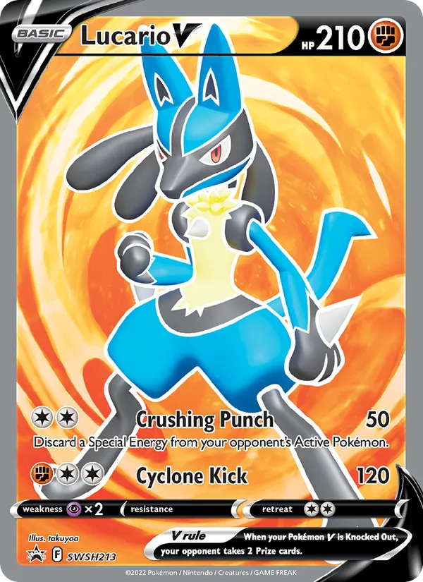 Lucario V – SWSH Black Star Promos SWSH213