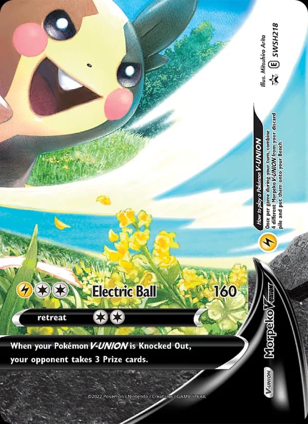 Morpeko V-UNION – SWSH Black Star Promos SWSH218