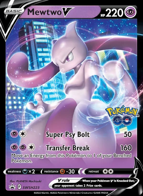 Mewtwo V – SWSH Black Star Promos SWSH223