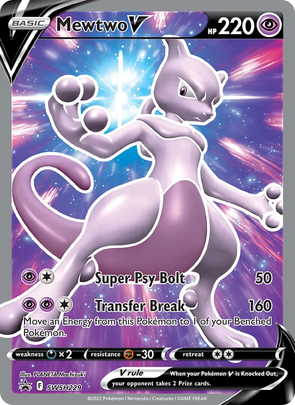 Mewtwo V – SWSH Black Star Promos SWSH229